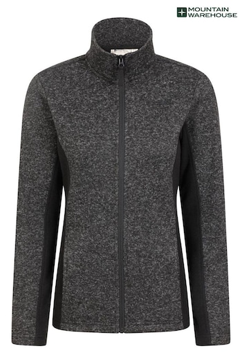 Mountain Warehouse Black Idris Panelled Fleece Jacket - Womens (K38312) | £48