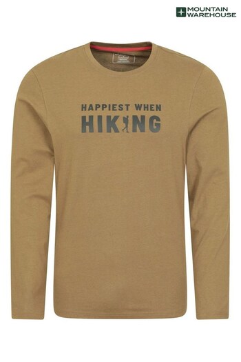 Mountain Warehouse Green Happiest Hiking Mens Organic T-Shirt (K38348) | £24