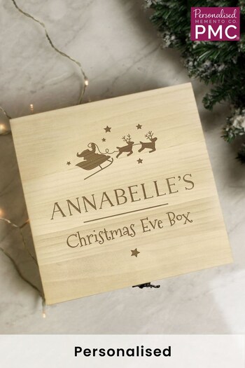 Personalised Wooden Christmas Eve Box by PMC (K38530) | £25
