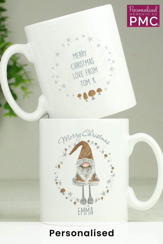 Personalised Christmas Gonk Mug by PMC (K38536) | £10