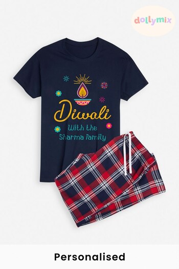 Personalised Womens Diwali Pyjamas by Dollymix (K38667) | £30