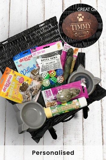 Personalised Cat Treat Hamper by Great Gifts (K38692) | £45