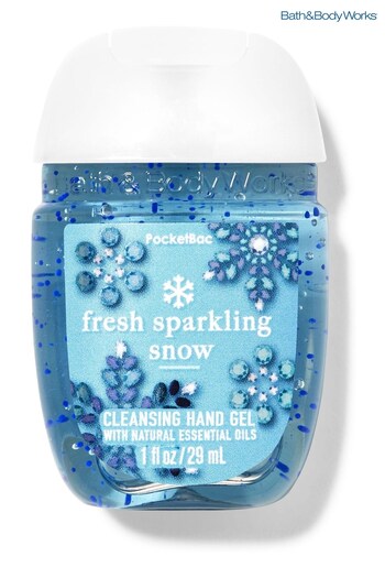 Bath & Body Works Fresh Sparkling Snow PocketBac Cleansing Hand Gel 1 fl oz / 29 mL (K38774) | £4