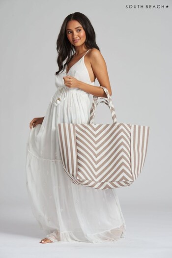 South Beach Cream Oversized Beach Bag (K39622) | £20