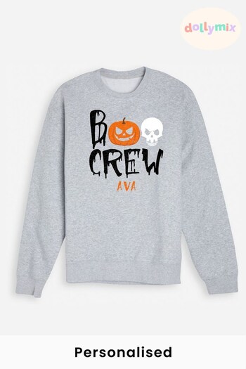 Personalised Boo Crew Jumper for Girls by Dollymix (K40116) | £20