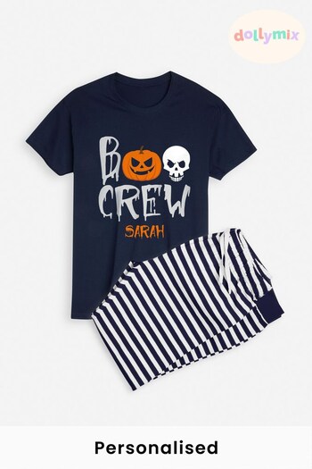 Personalised Boo Crew Pyjamas for Women by Dollymix (K40134) | £30