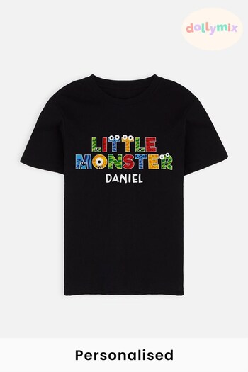 Personalised Little Monster T-Shirt for Boys by Dollymix (K40138) | £17
