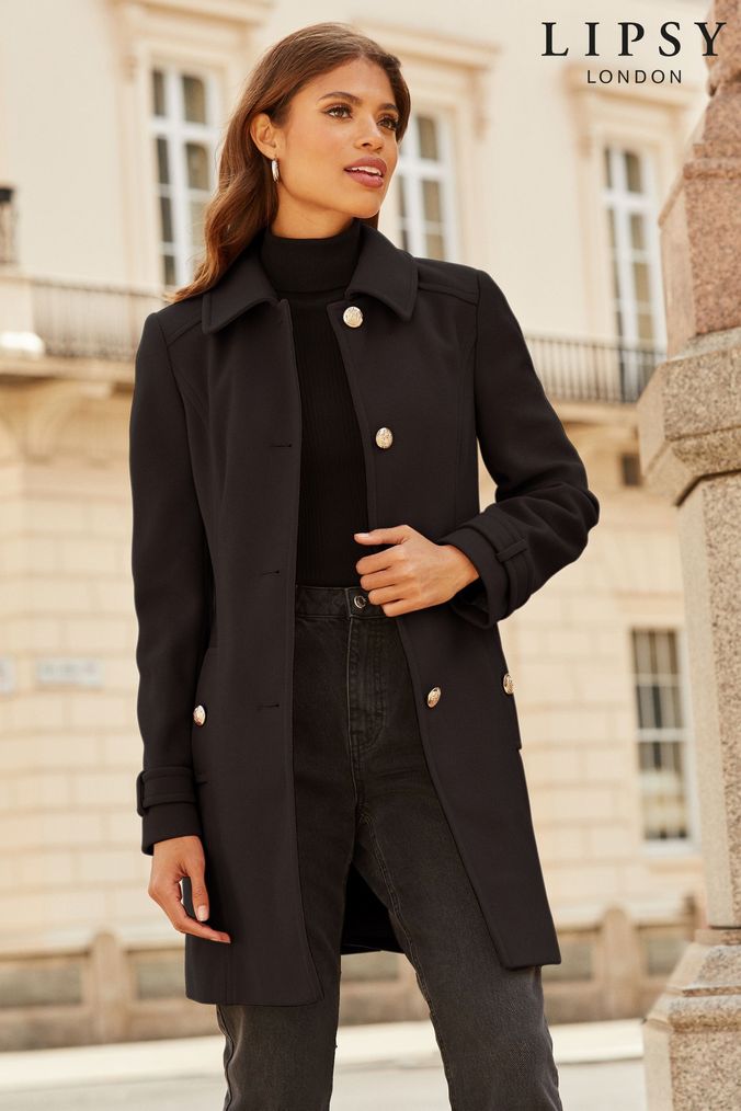 Next womens black new arrivals coats