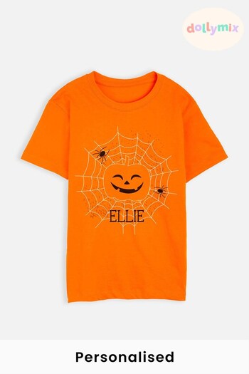 Personalised Spider Web T-Shirt for Girls by Dollymix (K40223) | £17