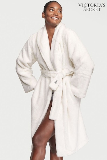 Victoria's Secret Vanilla Dream Cream Faux Fur Dressing Gown (K40285) | £105