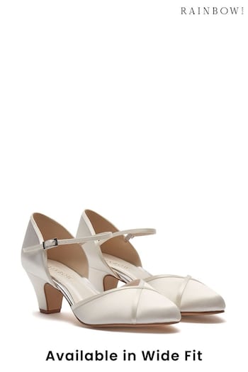 Rainbow Club Ivory Wide FIt Wedding Wide FIt Shirley Bridal Satin Shoes (K40309) | £99