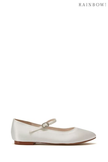 Rainbow Club Ivory Binx Satin Bridesmaid Shoes - Infants (K40313) | £38