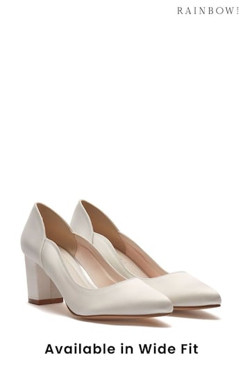 Rainbow Club Ivory Wide FIt Wedding Wide FIt Marie Satin Bridal Shoes (K40314) | £99