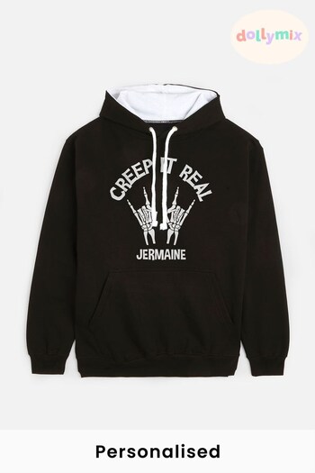 Personalised "Creep It Real" Hoodie for Men by Dollymix (K40330) | £30