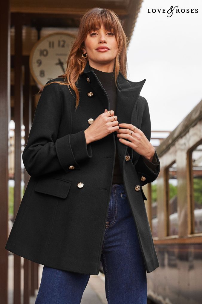 Short smart coat cheap