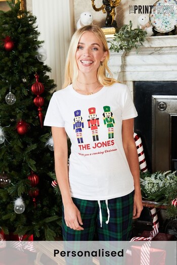 Personalised Women's Cracking Christmas Pyjamas by The Print Press (K40433) | £30