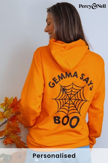 Personalised Glitter Web Hoodie for Ladies by Percy & Nell (K40451) | £32