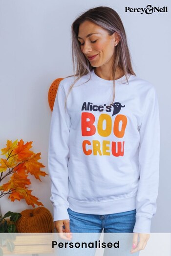 Personalised Boo Crew Sweatshirt by Percy & Nell (K40454) | £30
