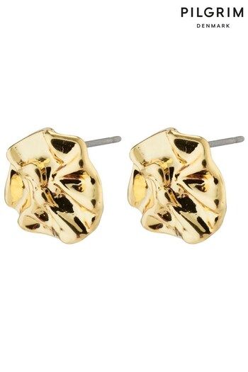 PILGRIM Gold-Plated Willpower Recycled Earrings (K40504) | £23