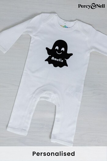 Personalised Ghost Baby Romper by Percy & Nell (K40532) | £26