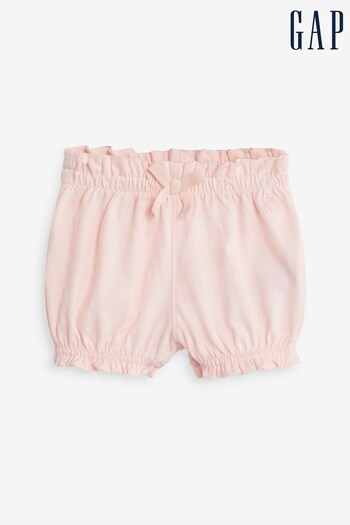 Gap Pink Ruffle Hem Organic Cotton Shorts - Epic (K40541) | £8