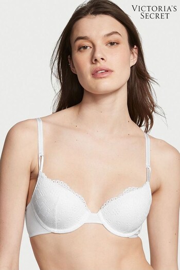 Victoria's Secret White Lightly Lined T-Shirt Demi Bra (K40637) | £35