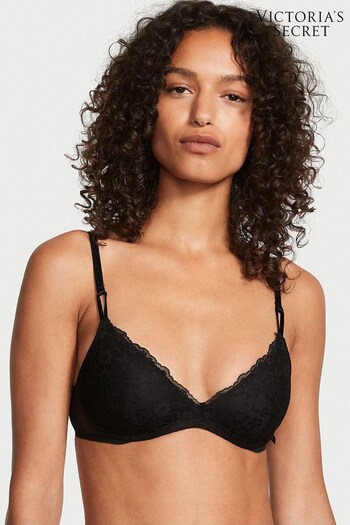 Victoria's Secret Black Lace Non Wired Push Up Bra (K40638) | £35