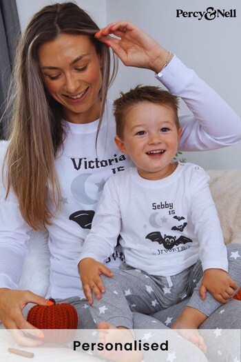 Personalised Spooky But Sweet Halloween Pyjamas for Ladies by Percy & Nell (K40879) | £36