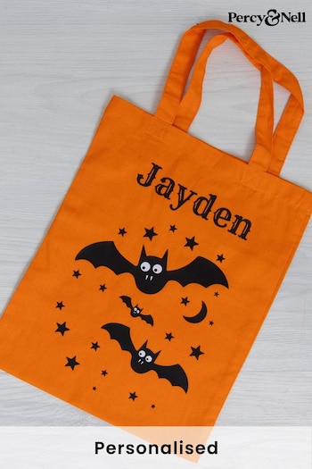Personlalised Halloween Treat Bag - Bats by Percy & Nell (K40900) | £10