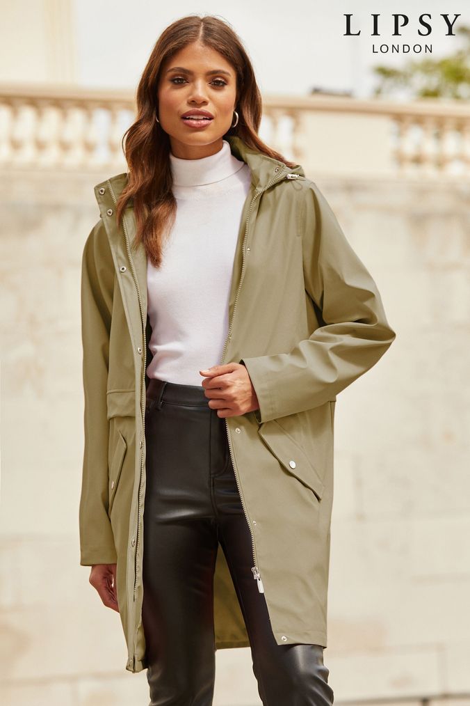 Ladies mac with best sale hood