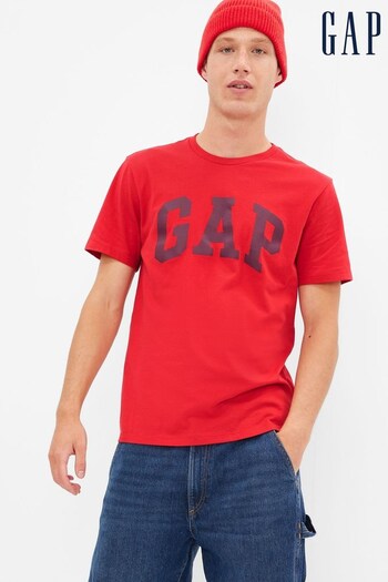 Gap Red Logo Short Sleeve Crewneck T-Shirt (K41035) | £16