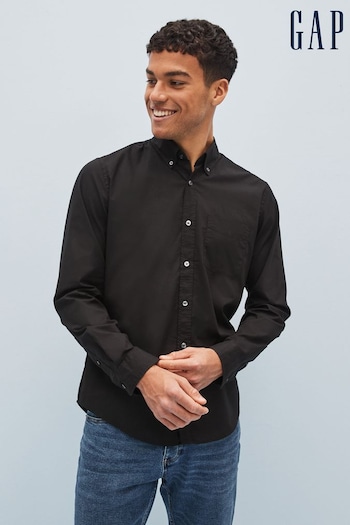 Gap Black Stretch Button-Up Slim Fit Shirt (K41166) | £30