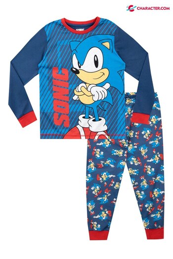 Character Black - Sonic Long Leg Pyjama Set (K41491) | £19