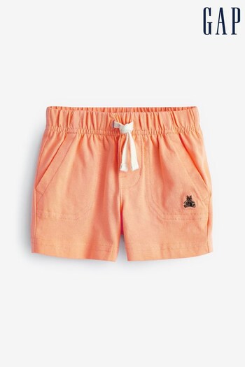 Gap Orange Pull On Cotton Shorts Infantil - Baby (K41788) | £8