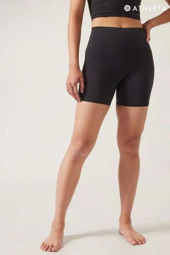 Athleta Black Transcend 5 Inch Mid Rise Cycle Shorts (K41907) | £45