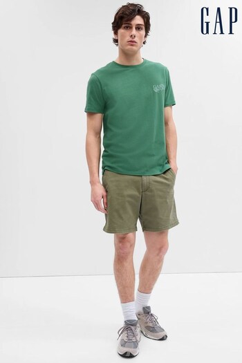 Gap Khaki Green 7" Essential Chino Shorts (K41973) | £30