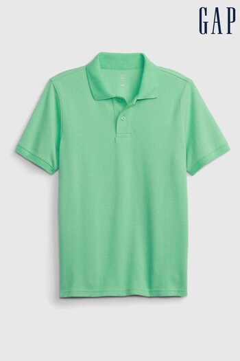 Gap Green Pique Short Sleeve Polo Shirt (K41976) | £14