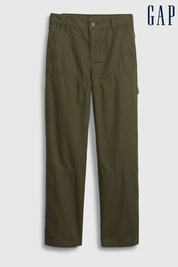 Gap Khaki Green Straight Leg Cargo Trousers (K41999) | £25