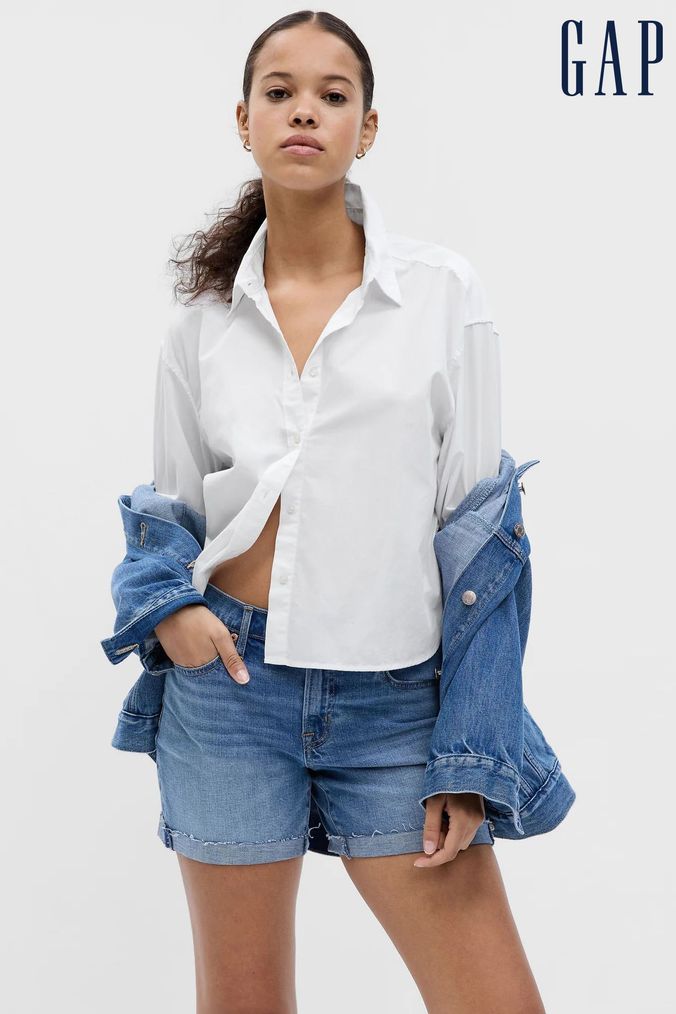 Gap denim shorts womens 2025