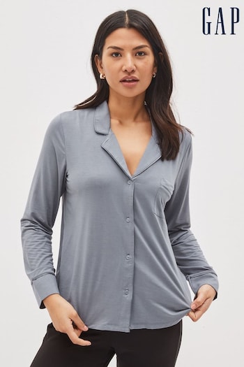 Gap Grey Long Sleeve Pyjama Top (K42372) | £30