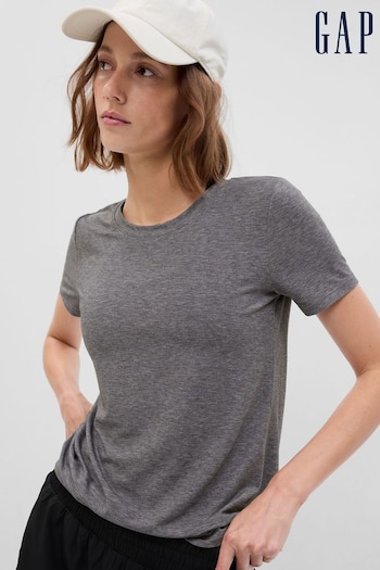 Gap Grey Short Sleeve Crew Neck Breathable T-Shirt (K42382) | £30