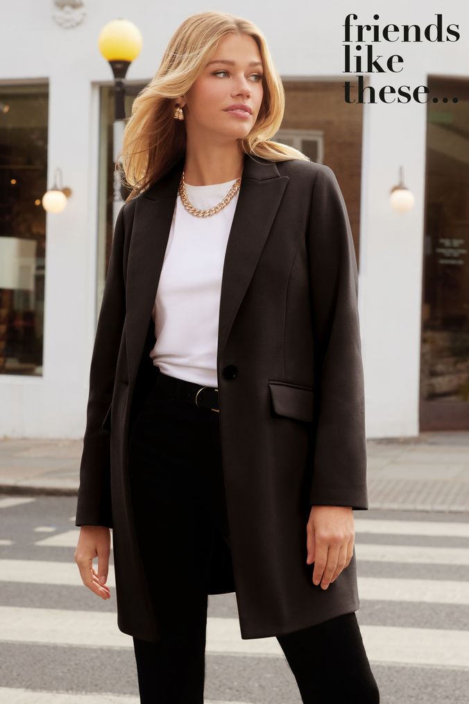 Buy Women s Black Smart Coat Coats Online Next UK