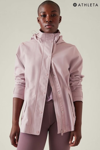 Athleta Purple Waterproof Hooded Jacket (K42487) | £140