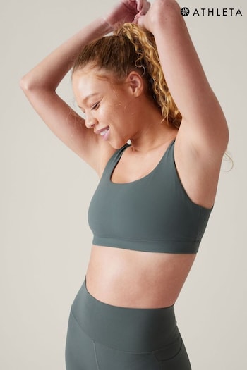 Athleta Green A-C Cup Low Impact Strappy Back Moschino Bra (K42503) | £35