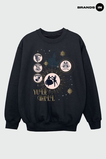 Brands In BLACK Harry Potter Yule Ball Girls Black Sweatshirt (K42539) | £25