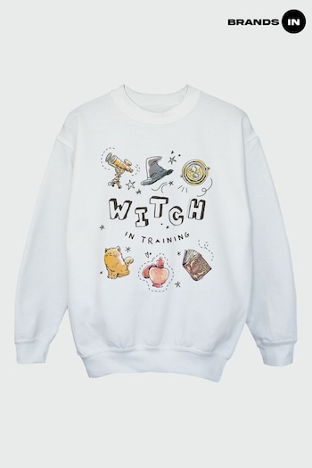 Calvin In WHITE Harry Potter Witch In Training Girls White Sweatshirt (K42540) | £25