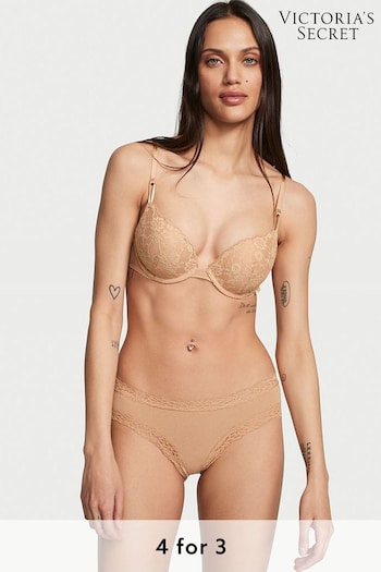 Victoria's Secret Praline Nude Lace Waist Cheeky Knickers (K42769) | £9