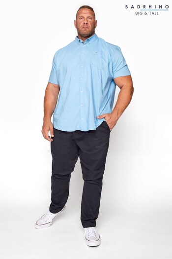 BadRhino Big & Tall Blue Elasticated Waist Rugby Trousers Sleeve (K42920) | £30