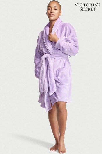 Victoria's Secret Purple Cosy Short Dressing Gown (K42954) | £49
