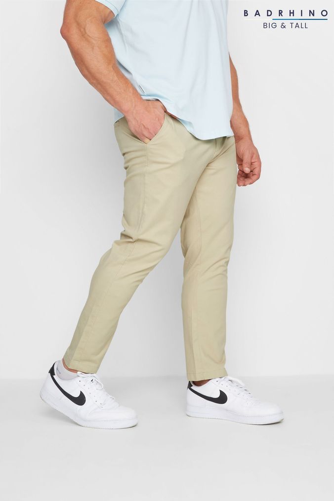 Buy Men s Chino Cotton Mix Tall Trousers Online Next UK